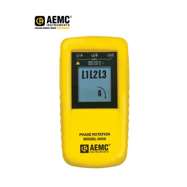 Medidor de Secuencia de fase y Rotación de Motor - Mod. 6608