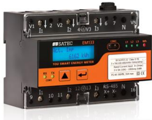 Medidor De Energía 3F 0,5s LCD EM133